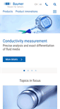 Mobile Screenshot of baumer.com